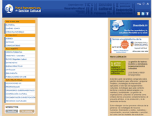 Tablet Screenshot of gestioncultural.org